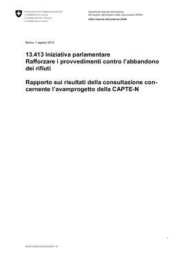 13.413 Iniziativa parlamentare Rafforzare i provvedimenti contro l