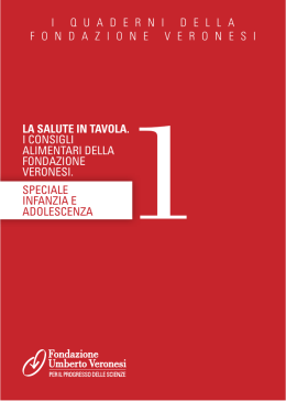 la salute in tavola. I CONSIGLI ALIMENTARI