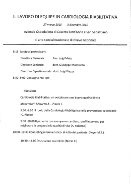 programma-curriculum - Azienda Ospedaliera Sant`Anna e San