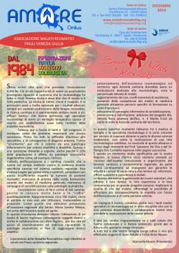 Notiziario A.Ma.Re. 2014 - Associazione Malati Reumatici Friuli