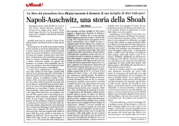 Napoli-Auschwitz, una storia della Shoah
