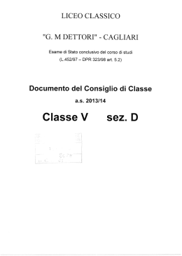 5D - Liceo Classico Dettori