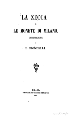 La zecca e le monete di Milano