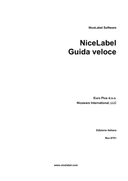 NiceLabel Guida veloce