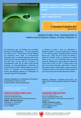Tagung-Convegno - Autonome Provinz Bozen