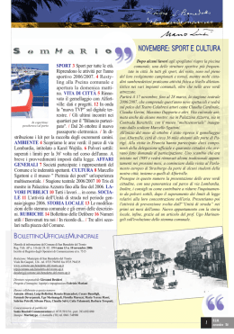 Novembre 2006 - Comune di San Benedetto del Tronto
