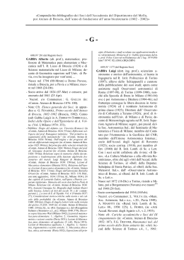 Compendio bio-bibliografico dei Soci dell`Accademia