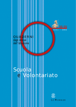 Scuola e Volontariato