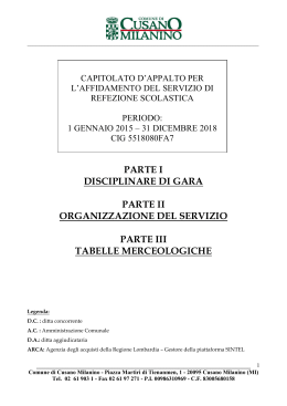 Capitolato 2014 - Comune di Cusano Milanino