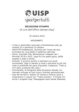 Scarica il pdf - Uisp intranet