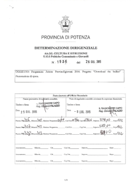 PR&Igrave;VlNCI&Agrave; DI POTENZA - Provincia di Potenza