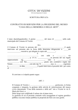 Schema contratto - Comune di Vizzini