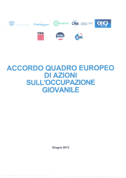 accordo quadro europeo - ETUC :: Resource Centre