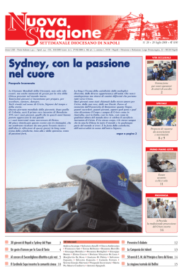 Sydney, con la passione nel cuore