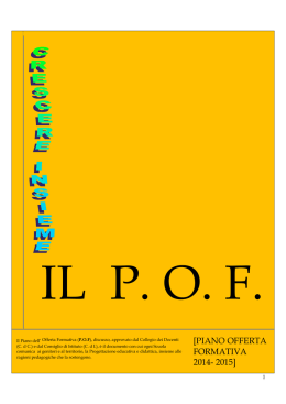 POF 2014 2015 - Istituto Comprensivo Sorso