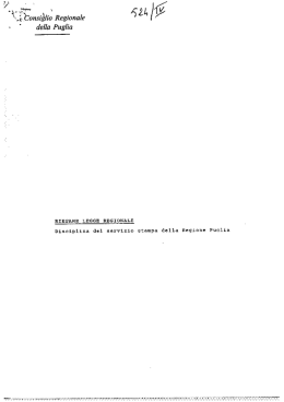 legge r1 - Consiglio regionale della Puglia