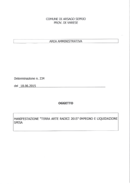 comune di arsago seprio prov. di varese area amministrativa