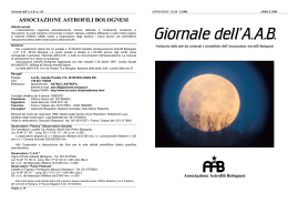 Il Giornale dell`AAB - Associazione Astrofili Bolognesi