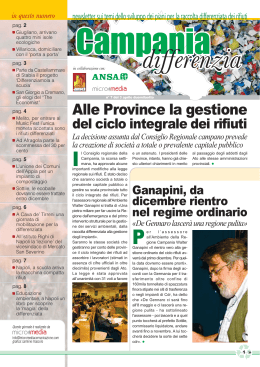 Newsletter Campania Differenzia n. 7 del 03/04/2008