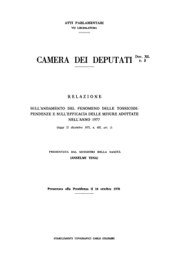 DOC. XL n. 2 - Legislature precedenti