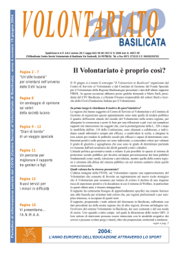volontariato 2000 basilicata (giugno 2004)