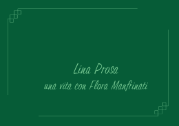 lina prosa - Istituto Flora