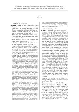 Compendio bio-bibliografico dei Soci dell