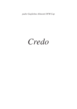Credo in pdf - P. Guglielmo Alimonti