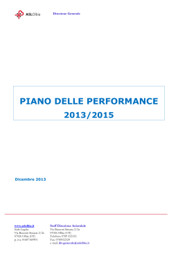 Il Piano delle Performance 2013-2015 [file]