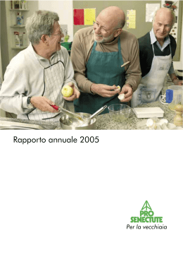 Pro Senectute Svizzera Rapporto annuale 2005