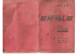 Manuale Mi-Val 125 cc 6 Giorni