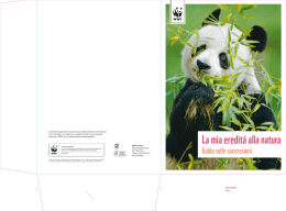 La mia eredit&agrave; alla natura