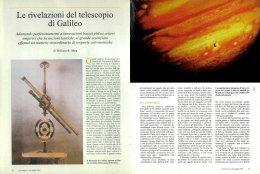Le rivelazioni del telescopio di Galileo