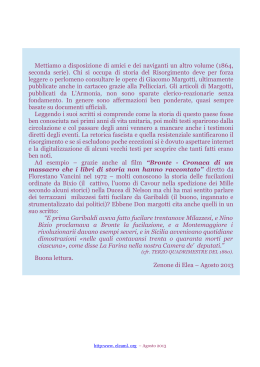 Memorie per la storia de`nostri tempi dal congresso di
