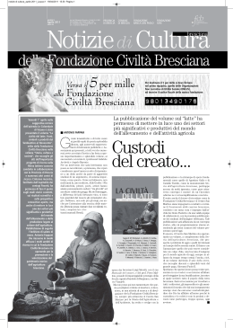Aprile - Fondazione Civiltà Bresciana