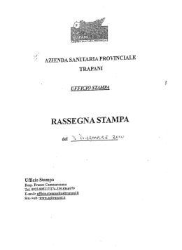 Ufﬁcio Stampa