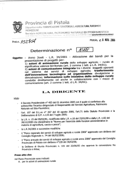 Page 1 Determinazione no Oggetto: - Anno 2006