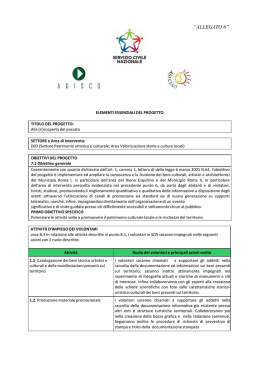 Scarica la scheda progetto