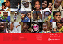 rapporto attività 2007 - Save the Children Italia Onlus