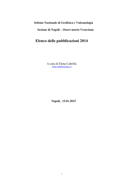 2014 - Elenco delle Pubblicazioni (formato PDF)