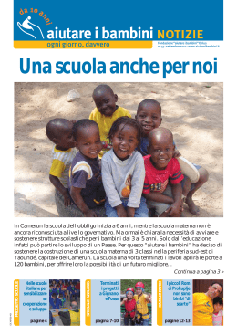 aiutare i bambini NOTIZIE n. 43 - Fondazione Mission Bambini Onlus