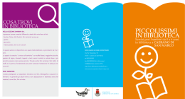 Guida ai servizi per i bambini 0-6 anni in Biblioteca a Caerano di