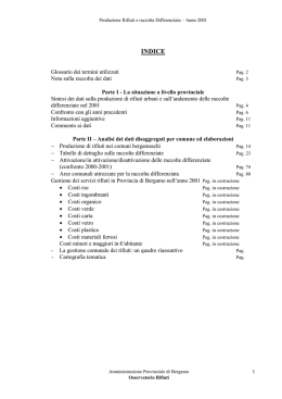 INDICE - Provincia di Bergamo