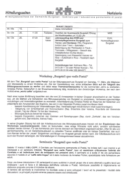 Mitteilungsseden BIBU ` _ Notrziario