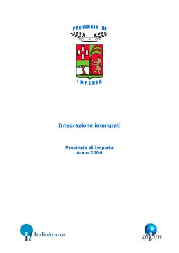 Integrazione immigrati - Liguria