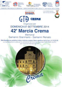 volantino - Podismo Lombardo