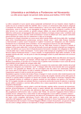 Urbanistica e architettura a Pordenone nel Novecento