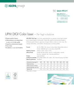 UPM DIGI Color laser – Per fogli e bobine