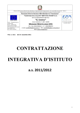 contrattazione 2012 - IC Mignano