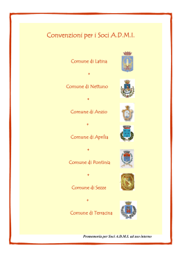 Opuscolo LATINA convenzioni A.D.M.I. 19 marzo 2008
